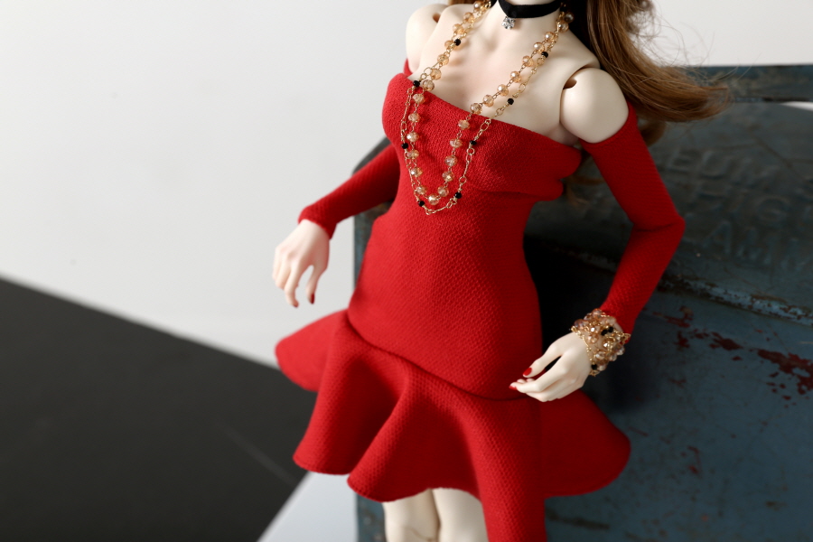 Red Flare Skirt Set_900600_02