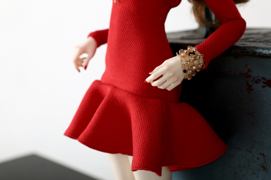 Red Flare Skirt Set_900600_03