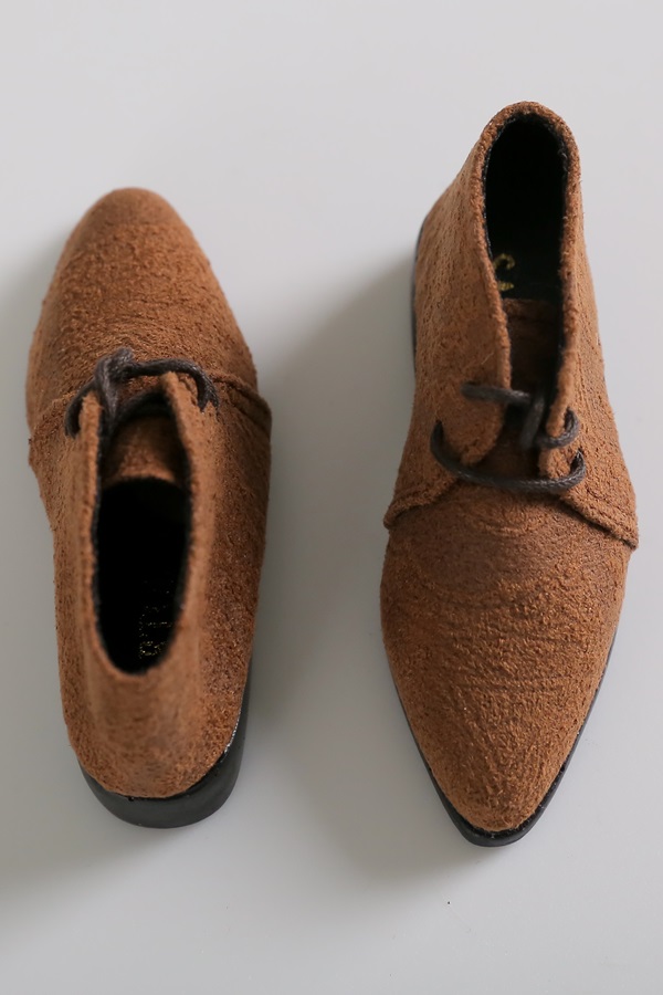 (28M FASHION)Paisley Suede Shoes - DollShe craft